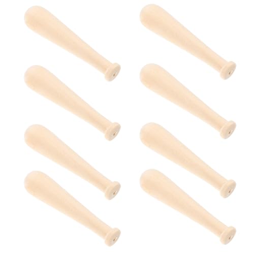 FUNOMOCYA 10 Stück Teiliges Mini Holz baseballschläger zum Bemalen DIY Bastelset für Partydeko Unlackiert Kreative Holzspielzeug Basis für Malerei und Handwerksprojekte von FUNOMOCYA