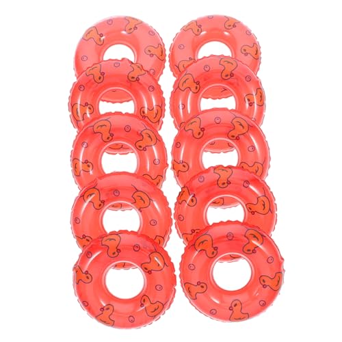 FUNOMOCYA 10 Stück Teiliges Mini Schwimmringe Dekorationen Bunte Kleine Schwimmreifen Puppenhaus Zubehör Party Geschenke für Kreative Fotorequisiten von FUNOMOCYA