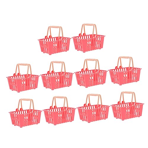 FUNOMOCYA 10 Stück Teiliges Mini Spielzeugkörbe aus Realistische Einkaufskörbe für Rosa Mini Handkörbe für Puppenhaus Sichere Glatte Oberfläche für Candy Aufbewahrung und Rollenspiele FUNOMOCYA 10 Stück Teiliges Mini Spielzeugkörbe aus Realistische Einkaufskörbe für Rosa Mini Handkörbe für Puppenhaus Sichere Glatte Oberfläche für Candy Aufbewahrung und Rollenspiele von FUNOMOCYA