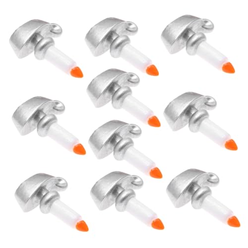 FUNOMOCYA 10 Stück Teiliges Miniatur-kerzenhalter Resin Vintage Puppenhaus-zubehör Realistische Mini-kerzenständer für Puppenmöbel Kreative DIY-Dekoration Gemütliche Stimmung für von FUNOMOCYA