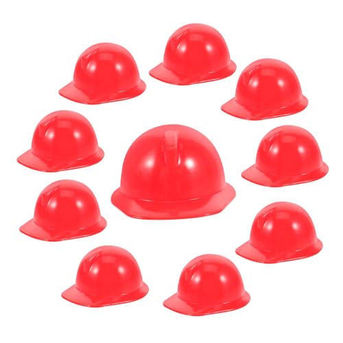 FUNOMOCYA 10 Stück Teiliges Miniatur sicherheitshelme aus Stabilem Kunststoff Detailgetreues Design Realistische Mini helme für Kleine Puppen für Fantasievolles von FUNOMOCYA