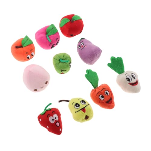 FUNOMOCYA 10 Stück Teiliges Niedlicher Dehnbarer Fingerpuppen aus Obst Motiv Geeignet für Kleinkinder Interaktives Erzählen Pädagogisches Sprachentwicklung und Kreativität von FUNOMOCYA