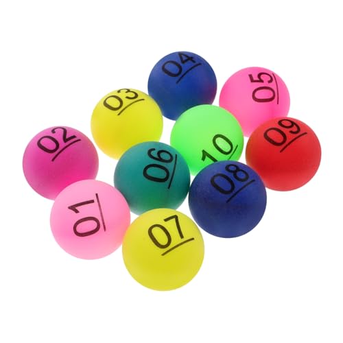 FUNOMOCYA 10 Stück Teiliges Nummerierte Kugeln aus Langlebigem Farbige Raffle Bälle für Partyspiele Tombola Ziehung und Unterhaltungsaktivitäten Wiederverwendbar und Leicht Erkennbar FUNOMOCYA 10 Stück Teiliges Nummerierte Kugeln aus Langlebigem Farbige Raffle Bälle für Partyspiele Tombola Ziehung und Unterhaltungsaktivitäten Wiederverwendbar und Leicht Erkennbar von FUNOMOCYA