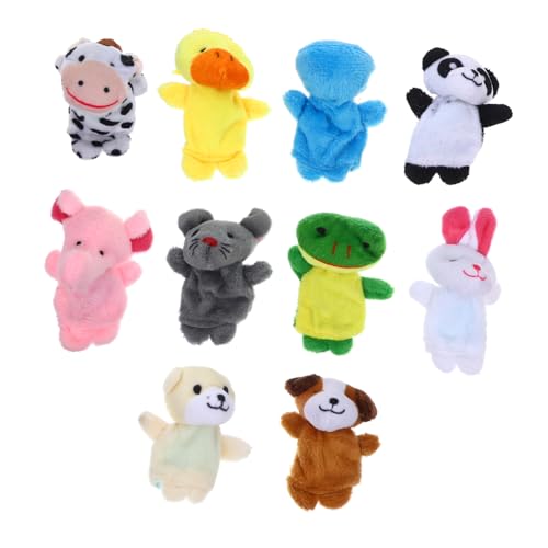 FUNOMOCYA 10 Stück Teiliges Plüsch Fingerpuppen Niedliche Cartoon Tiere Interaktive Erzählspielzeuge für Fördert Kreativität Sprachentwicklung und Soziales Lernen im Kindergarten und FUNOMOCYA 10 Stück Teiliges Plüsch Fingerpuppen Niedliche Cartoon Tiere Interaktive Erzählspielzeuge für Fördert Kreativität Sprachentwicklung und Soziales Lernen im Kindergarten und von FUNOMOCYA