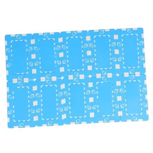 FUNOMOCYA 10 Stück Teiliges Poker Chips aus Mahjong Währungschips Polierte Kanten für Holdem Roulette und Spielrunden Leicht und Langlebig Hellblau von FUNOMOCYA