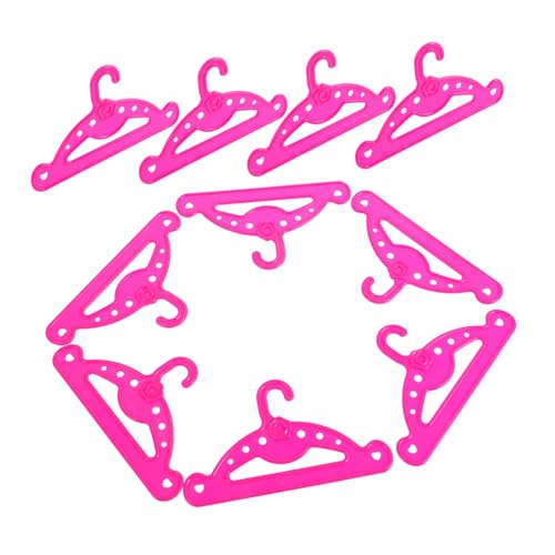 FUNOMOCYA 10 Stück Teiliges Puppenkleiderbügel Elegantes Design Robust und Kompakt für Puppenkleidung und Accessoires zur Stilvollen Organisation von Puppenschränken und Spielzeugkleidung von FUNOMOCYA