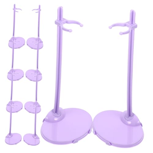 FUNOMOCYA 10 Stück Teiliges Puppenständer aus Robustem Kunststoff Stabiler Doll Stand für Puppen und Actionfiguren Wiederverwendbar Standfest Einsetzbar zur Display Unterstützung von FUNOMOCYA