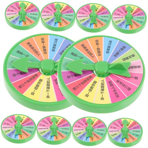 FUNOMOCYA 10 Stück Teiliges Rotierendes Party strafrad für Bar und Tisch Interaktives Langlebiges Punishment Wheel mit Lustigem Design für Erwachsene für Feiern und Spiele von FUNOMOCYA