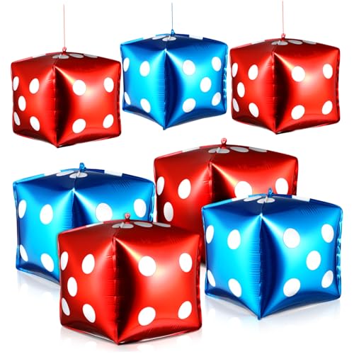 FUNOMOCYA 10 Stück Teiliges Würfel Deko aus Folienballons Rote und Blaue Zahlenballons für Hochzeitsfeier Geburtstagsdeko Einfach Aufzublasen Selbstabdichtend Partydekoration FUNOMOCYA 10 Stück Teiliges Würfel Deko aus Folienballons Rote und Blaue Zahlenballons für Hochzeitsfeier Geburtstagsdeko Einfach Aufzublasen Selbstabdichtend Partydekoration von FUNOMOCYA