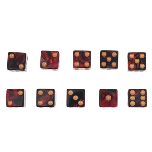 FUNOMOCYA 10 Stück Teiliges Zweifarbige Acryl Spielwürfel mit Großen Punkten Seitig Solide Gewichtung für Barspiele Mathematikunterricht und Gesellige Würfelspiele FUNOMOCYA 10 Stück Teiliges Zweifarbige Acryl Spielwürfel mit Großen Punkten Seitig Solide Gewichtung für Barspiele Mathematikunterricht und Gesellige Würfelspiele von FUNOMOCYA