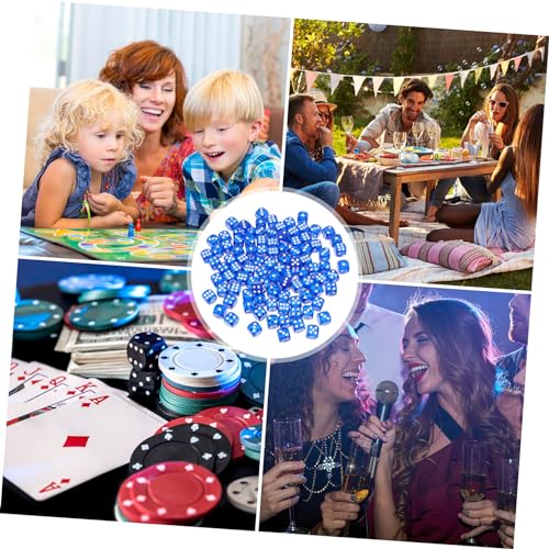 FUNOMOCYA 100 Stück Acryl Würfel Kleine Six Sided Spielwürfel Transparent Vielseitig für Brettspiele Party Zubehör Leicht Tragbar für Tischspiele FUNOMOCYA 100 Stück Acryl Würfel Kleine Six Sided Spielwürfel Transparent Vielseitig für Brettspiele Party Zubehör Leicht Tragbar für Tischspiele von FUNOMOCYA