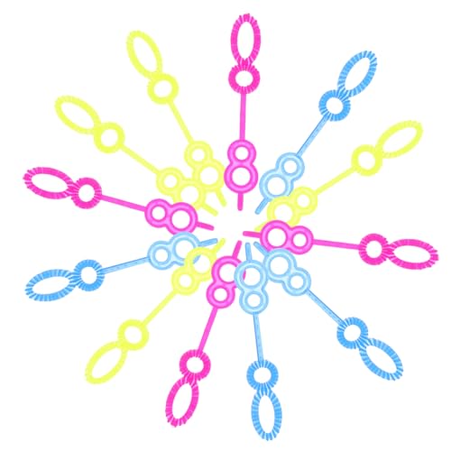 FUNOMOCYA 100 Stück Teiliges Bubble Maker Outdoor Bunte Mini Blasstäbe aus Kunststoff Ergonomisch Sicher Spaßige Seifenblasenmacher für Teens Zufällige Farbe von FUNOMOCYA