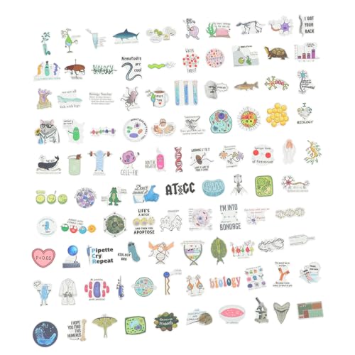 FUNOMOCYA 100 Stück Teiliges DIY Wissenschaftsaufkleber Abziehbare Labor Sticker für Laptop Notizbuch Koffer Vielseitige Wissenschaftsdekoration für Schule Fahrrad Auto Geschenk für FUNOMOCYA 100 Stück Teiliges DIY Wissenschaftsaufkleber Abziehbare Labor Sticker für Laptop Notizbuch Koffer Vielseitige Wissenschaftsdekoration für Schule Fahrrad Auto Geschenk für von FUNOMOCYA