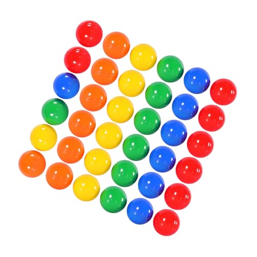 FUNOMOCYA 100 Stück Teiliges Lotteriekugeln Kunststoff Bunte Tombola bälle mit Öffnung zum Befüllen für Partyspiele Verlosungen und Festaktivitäten Leicht Langlebig Farbintensiv von FUNOMOCYA