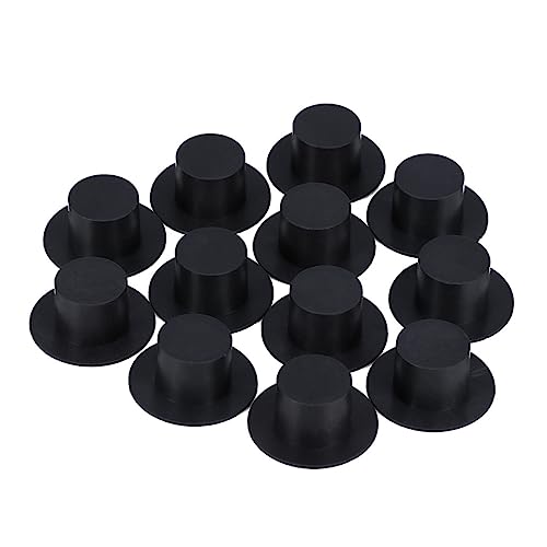 FUNOMOCYA 100 Stück Teiliges Mini Clown Hut aus Kunststoff Schwarze Mini Hüte in Zwei DIY Bastelmaterial für Weihnachtsdeko Puppenzubehör und Kreative Handarbeiten FUNOMOCYA 100 Stück Teiliges Mini Clown Hut aus Kunststoff Schwarze Mini Hüte in Zwei DIY Bastelmaterial für Weihnachtsdeko Puppenzubehör und Kreative Handarbeiten von FUNOMOCYA