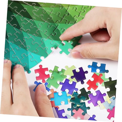 FUNOMOCYA 1000 Stück Buntes Rainbow Puzzle für Erwachsene Rundes Farbverlauf Puzzle aus Papier Anspruchsvoll Einzigartiges Design Präzise Verarbeitung Entspannendes Freizeitspiel von FUNOMOCYA