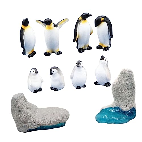 FUNOMOCYA 10Stücke Teiliges Pinguin Spielzeuge Resin Pinguin Modelle für Landschaftsdekoration Tierische Modelle Kreativität und Wahrnehmung von Kindern von FUNOMOCYA