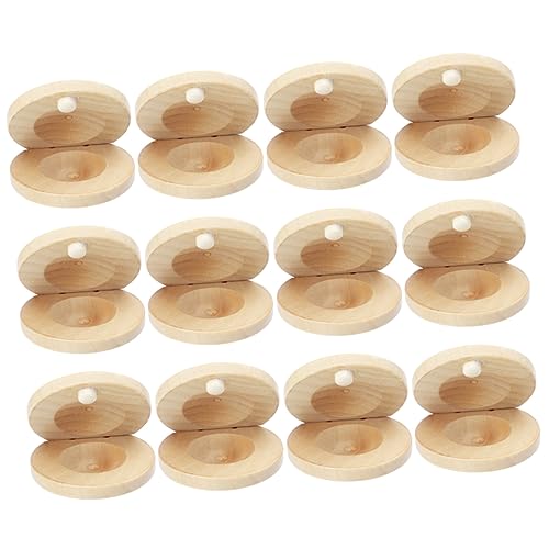 FUNOMOCYA 12 Stck Teiliges Holz Kastagnetten für Robustes Rhythmusinstrument aus Natürlichem Holz Handliche Kleine Kastagnetten zur Musikalischen Früherziehung und Koordinationsförderung FUNOMOCYA 12 Stck Teiliges Holz Kastagnetten für Robustes Rhythmusinstrument aus Natürlichem Holz Handliche Kleine Kastagnetten zur Musikalischen Früherziehung und Koordinationsförderung von FUNOMOCYA