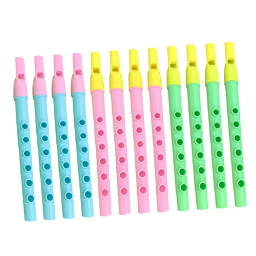 FUNOMOCYA 12 Stück Blockflöten für Musikspielzeug Zufälligen Farben für Anfänger Fördert Handfertigkeit und Koordination Beim Zufällige Farbe FUNOMOCYA 12 Stück Blockflöten für Musikspielzeug Zufälligen Farben für Anfänger Fördert Handfertigkeit und Koordination Beim Zufällige Farbe von FUNOMOCYA