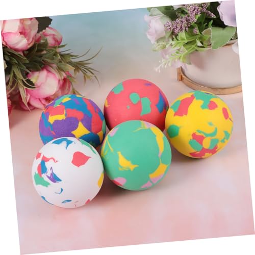 FUNOMOCYA 12 Stück Teiliges Bunte Elastische Sprungbälle aus Weichem Eva Schaum Sichere Spielbälle für Freizeit Geburtstagsgeschenke und Frühe Farberziehung von FUNOMOCYA