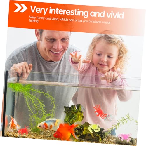 FUNOMOCYA 12 Stück Teiliges Bunte Weiche Krabbenmodelle aus Umweltfreundlichem TPR Realistische Meeres tierfiguren Pädagogisches Aquarium Ornament für Ab Jahren von FUNOMOCYA
