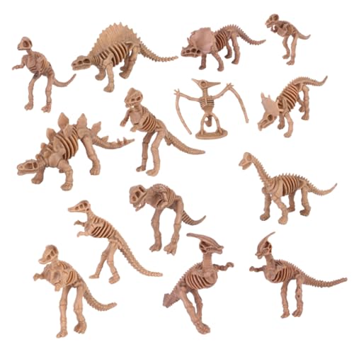 FUNOMOCYA 12 Stück Teiliges Dinosaurier Skelett Spielset aus Kunststoff Realistische Dino Figuren als Pädagogisches für Abnehmbare Modelle Fantasie und Wissen Vielseitig als Dekoration und von FUNOMOCYA