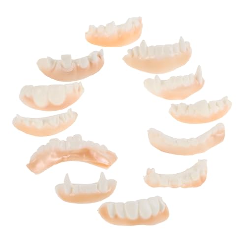 FUNOMOCYA 12 Stück Teiliges Halloween Vampirzähne aus Sicherem Langlebige Künstliche Zähne für Gruselige Kostüme Partydeko und Cosplay Vielseitig Einsetzbar für Erwachsene FUNOMOCYA 12 Stück Teiliges Halloween Vampirzähne aus Sicherem Langlebige Künstliche Zähne für Gruselige Kostüme Partydeko und Cosplay Vielseitig Einsetzbar für Erwachsene von FUNOMOCYA