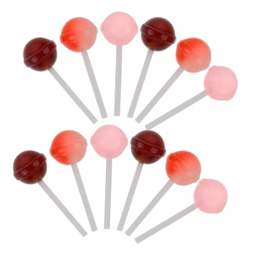 FUNOMOCYA 12 Stück Teiliges Lollipop Deko Stabilem mit Realistischer Simulation Glatter Oberfläche Feiner Verarbeitung als Partyfoto Requisite und Festliche Tischdekoration FUNOMOCYA 12 Stück Teiliges Lollipop Deko Stabilem mit Realistischer Simulation Glatter Oberfläche Feiner Verarbeitung als Partyfoto Requisite und Festliche Tischdekoration von FUNOMOCYA