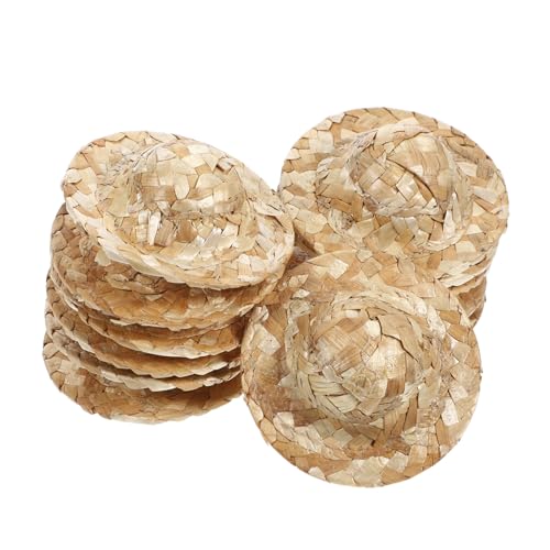 FUNOMOCYA 12 Stück Teiliges Mini Strohhüte Handgefertigt Mini Top Hat Puppenhaus Dekoration DIY Bastelprojekte Kleine Gewebte Hüte Für Puppen Figuren FUNOMOCYA 12 Stück Teiliges Mini Strohhüte Handgefertigt Mini Top Hat Puppenhaus Dekoration DIY Bastelprojekte Kleine Gewebte Hüte Für Puppen Figuren von FUNOMOCYA