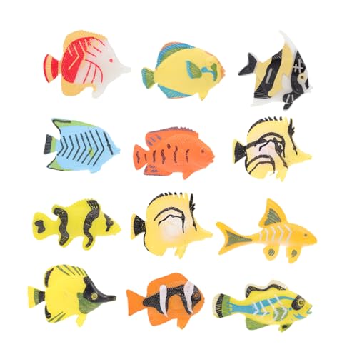 FUNOMOCYA 12 Stück Teiliges Tropische Fischmodelle aus Realistische Meeres tierspielzeuge für Frühe Bildung Deko und Rollenspiel Fein Gearbeitet Robust und Sicher für Kindergarten und FUNOMOCYA 12 Stück Teiliges Tropische Fischmodelle aus Realistische Meeres tierspielzeuge für Frühe Bildung Deko und Rollenspiel Fein Gearbeitet Robust und Sicher für Kindergarten und von FUNOMOCYA
