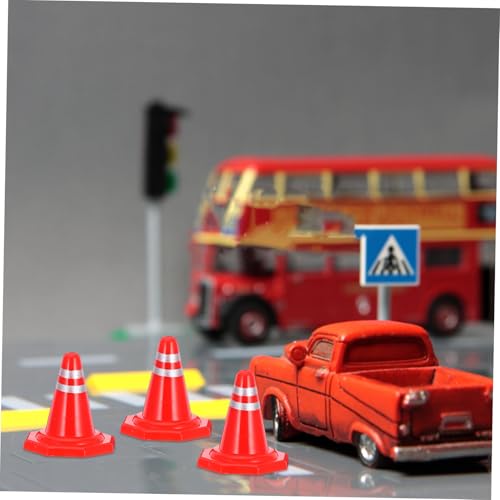 FUNOMOCYA 12 Stück Teiliges Verkehrszeichen Sandsimulation Realistische Straßenkegel und Straßensperren Pädagogisches für Verkehrssicherheits demonstrationen und Kreative Rollenspiele von FUNOMOCYA