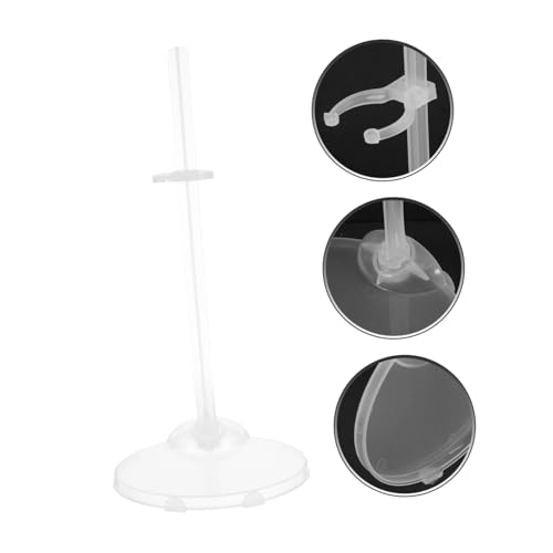 FUNOMOCYA 12 Stück Teiliges Verstellbares Transparentes Puppenständer Vielseitiger Doll Display Halter für Verschiedene Puppenarten Installieren und Stabil als Puppenzubehör für Mädchen Ab von FUNOMOCYA