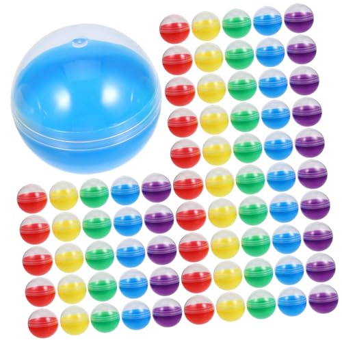 FUNOMOCYA 120 Stück Bunte Halbdurchsichtige Kunststoffkapseln Nachfüllbare Runde Behälter für Kaugummiautomaten Stabile Leicht zu Öffnende DIY Kapseln für Partyfüllungen FUNOMOCYA 120 Stück Bunte Halbdurchsichtige Kunststoffkapseln Nachfüllbare Runde Behälter für Kaugummiautomaten Stabile Leicht zu Öffnende DIY Kapseln für Partyfüllungen von FUNOMOCYA