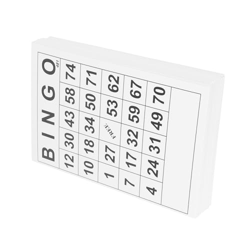 FUNOMOCYA 120 Stück Teiliges Bingo Karten aus Papier Interaktives Partyspiel mit Einzigartigem Nummernsystem Geeignet für Familien und Gesellschaftsspiel für Spielabende und von FUNOMOCYA