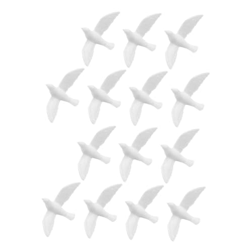 FUNOMOCYA 14 Stück Teiliges Miniatur Tauben Figuren Realistische Kleine Weiße Vogelstatuen aus Resin Leichte Mini Vogelskulpturen für Puppenhäuser Tortendeko Mooslandschaft Bastel und FUNOMOCYA 14 Stück Teiliges Miniatur Tauben Figuren Realistische Kleine Weiße Vogelstatuen aus Resin Leichte Mini Vogelskulpturen für Puppenhäuser Tortendeko Mooslandschaft Bastel und von FUNOMOCYA