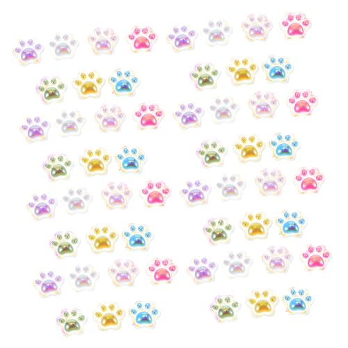 FUNOMOCYA 140 Stück Miniatur Katzenpfoten Figuren Leuchtend Resin Deko für Feengarten DIY Basteln Puppenhaus Zubehör Farben Mix Micro Landschaft Gestaltung von FUNOMOCYA