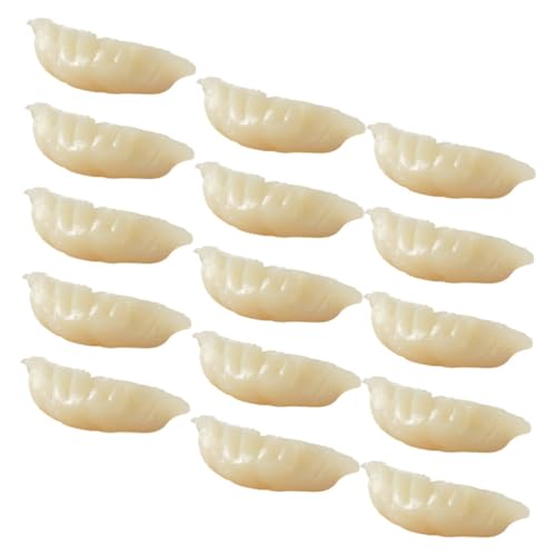 FUNOMOCYA 15 Stück Simulations Knödelparty realistische Lebensmittelrequisiten Prop Essen Küchendekoration Photoshooting -Requisiten -Modell künstlicher PVC Weiß von FUNOMOCYA