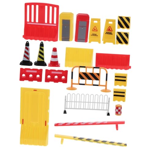FUNOMOCYA 15 Stück Teiliges Mini verkehrsschilder Spielzeugset aus Robustem Kunststoff Pädagogische Straßensperren und Warnschilder für Interaktives Lernspielzeug zur Verkehrssicherheit und von FUNOMOCYA