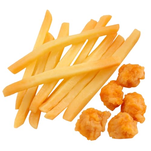 FUNOMOCYA 15 Stück Teiliges PVC Realistische Französische Pommes und Chicken Nuggets Modelle Detailgetreue Imitation für Puppenhaus Küchendekor Restaurant Partydekoration FUNOMOCYA 15 Stück Teiliges PVC Realistische Französische Pommes und Chicken Nuggets Modelle Detailgetreue Imitation für Puppenhaus Küchendekor Restaurant Partydekoration von FUNOMOCYA