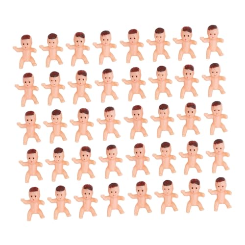 FUNOMOCYA 150 Stück Vollmondpartygeschenk Babypartybevorzugungen Für Mädchen Mini- -Figur Babypuppen Aus Kunststoff Winzige Babyfiguren Aus Kunststoff Kleine Mini-Babys Plastik Schokolade von FUNOMOCYA