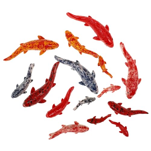 FUNOMOCYA 15 stücke Lebendige Aquarium Miniatur Harz Fisch Figuren Outdoor Garten Fisch Statuen Tier für Home FUNOMOCYA 15 stücke Lebendige Aquarium Miniatur Harz Fisch Figuren Outdoor Garten Fisch Statuen Tier für Home von FUNOMOCYA