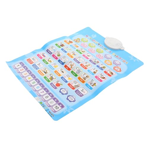 FUNOMOCYA 1stück Russisches Alphabet Poster Mit Sound Doppelseitige Russisch-englische Wandkarte Für Frühe Sprachentwicklung Leuchtende Farben Und Klare Illustrationen Geeignet Für von FUNOMOCYA