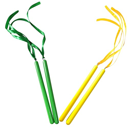 FUNOMOCYA 2 Paare langlebige Musiksticks Schlagzeug Musical Stöcke Ribbon-Rhythmus-Sticks Musikinstrument Rhythmusstärke mit Bändern Musik-Rhythmus-Sticks musikalische Werkzeuge Holz FUNOMOCYA 2 Paare langlebige Musiksticks Schlagzeug Musical Stöcke Ribbon-Rhythmus-Sticks Musikinstrument Rhythmusstärke mit Bändern Musik-Rhythmus-Sticks musikalische Werkzeuge Holz von FUNOMOCYA