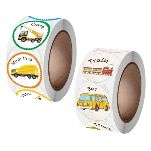 FUNOMOCYA 2 Rollen Belohnungsaufkleber Fahrzeuge Selbstklebende Sticker für Schule Eltern Lehrer Motiv Fahrzeuge Kleine Aufkleber FUNOMOCYA 2 Rollen Belohnungsaufkleber Fahrzeuge Selbstklebende Sticker für Schule Eltern Lehrer Motiv Fahrzeuge Kleine Aufkleber von FUNOMOCYA