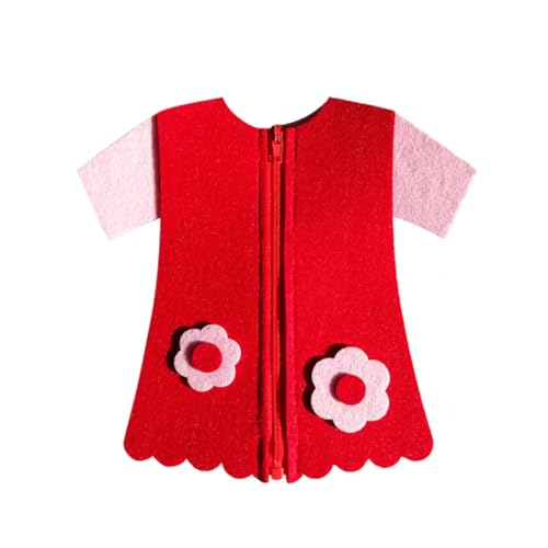 FUNOMOCYA 2 STÜCK Teiliges DIY Knopf Reißverschluss Vliesstoff für Kleinkinder Fördert Feinmotorik Konzentration und Hand Auge koordination Pädagogisch Wertvolles Lernspielzeug für Jungen von FUNOMOCYA