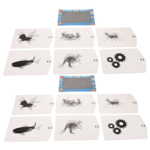 FUNOMOCYA 2 Sätze Animation Experimentierkasten für Lentikularlinse für Optische Täuschungen DIY Wissenschaftsprojekte Handliches Lernspielzeug Naturwissenschaft und Familienzusammenhalt von FUNOMOCYA