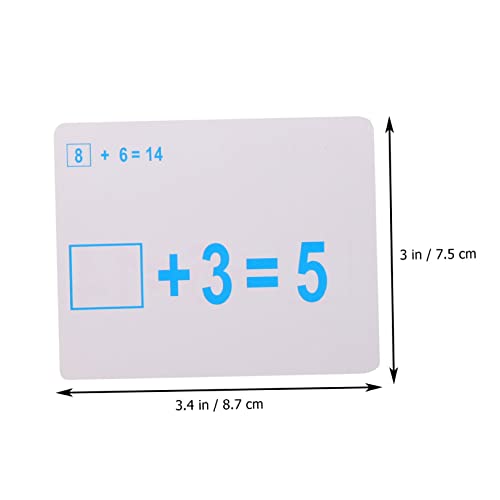 FUNOMOCYA 2 Sätze Lernkarten Rechenaufgaben mit Stift Wiederbeschreibbar Bunte Mathe Übungskarten für Frühe Bildung Addition und Subtraktion Training Pädagogisches Lernspielzeug Ab Jahren FUNOMOCYA 2 Sätze Lernkarten Rechenaufgaben mit Stift Wiederbeschreibbar Bunte Mathe Übungskarten für Frühe Bildung Addition und Subtraktion Training Pädagogisches Lernspielzeug Ab Jahren von FUNOMOCYA