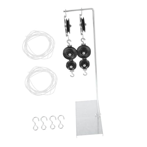 FUNOMOCYA 2 Sätze Metall Pulley Experiment mit Halterung Einzel und Doppelrollen System für Physikunterricht Mittelstufe Robustes Vielseitiges Kraft und Lerngerät FUNOMOCYA 2 Sätze Metall Pulley Experiment mit Halterung Einzel und Doppelrollen System für Physikunterricht Mittelstufe Robustes Vielseitiges Kraft und Lerngerät von FUNOMOCYA