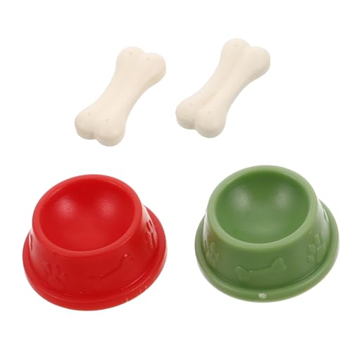 FUNOMOCYA 2 Sätze Miniatur Hunde Futternapf Teilig Realistisch Gestaltete Kunststoff Hundeschalen mit Knochen Vielseitiges Puppenhaus Zubehör für Dekorative Hundenäpfe für Kreatives FUNOMOCYA 2 Sätze Miniatur Hunde Futternapf Teilig Realistisch Gestaltete Kunststoff Hundeschalen mit Knochen Vielseitiges Puppenhaus Zubehör für Dekorative Hundenäpfe für Kreatives von FUNOMOCYA