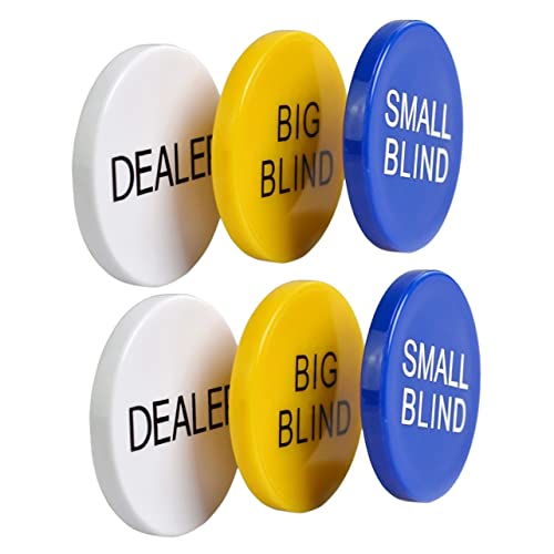 FUNOMOCYA 2 Sätze Poker Dealer Chips Teilig Glatte Kanten Kleine und Große Blindmarken Robuste Poker Spielchips für Bingo und Glücksspielzubehör Tragbar und Farbintensiv für Turniere FUNOMOCYA 2 Sätze Poker Dealer Chips Teilig Glatte Kanten Kleine und Große Blindmarken Robuste Poker Spielchips für Bingo und Glücksspielzubehör Tragbar und Farbintensiv für Turniere von FUNOMOCYA